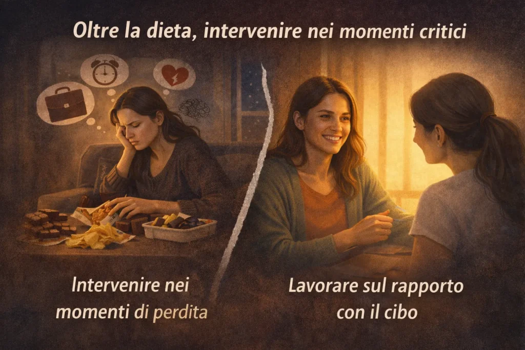 percorso fame emotiva, dimagrimento e controllo del cibo